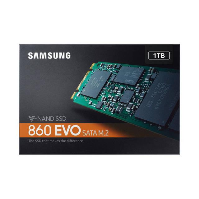 Samsung 860 Evo Series 1Tb M.2 2280 Sata3 Solid State Drive, Retail (Samsung V-Nand 3Bit Mlc)