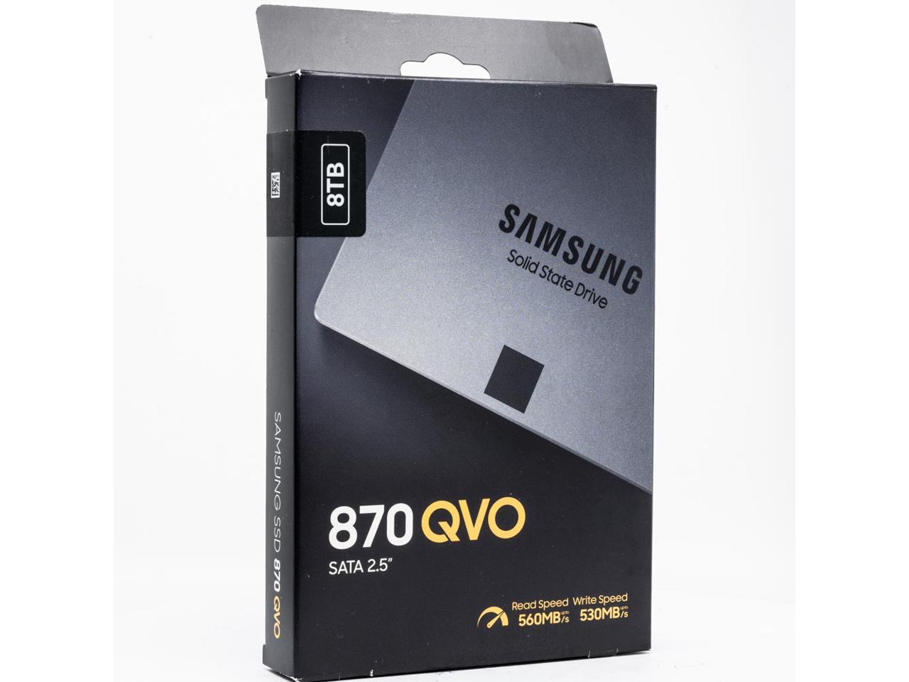 Samsung 870 QVO MZ-77Q8T0B/AM 8 TB Solid State Drive - 2.5 Internal - SATA (SATA/600)"