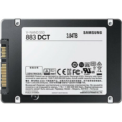 Samsung 883 DCT MZ-7LH3T8NE 3.84 TB Solid State Drive - 2.5 Internal - SATA (SATA/600)"