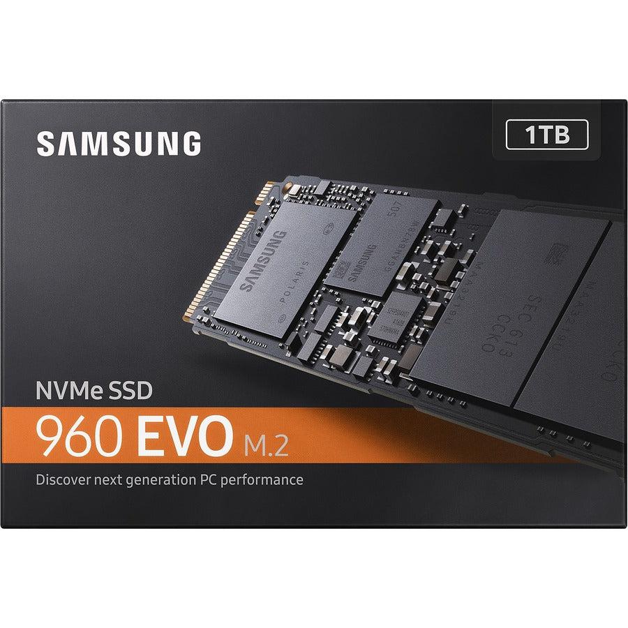 Samsung 960 EVO MZ-V6E1T0BW 1 TB Solid State Drive - M.2 2280 Internal - PCI Express NVMe (PCI Express NVMe 3.0 x4) MZ-V6E1T0BW-RF