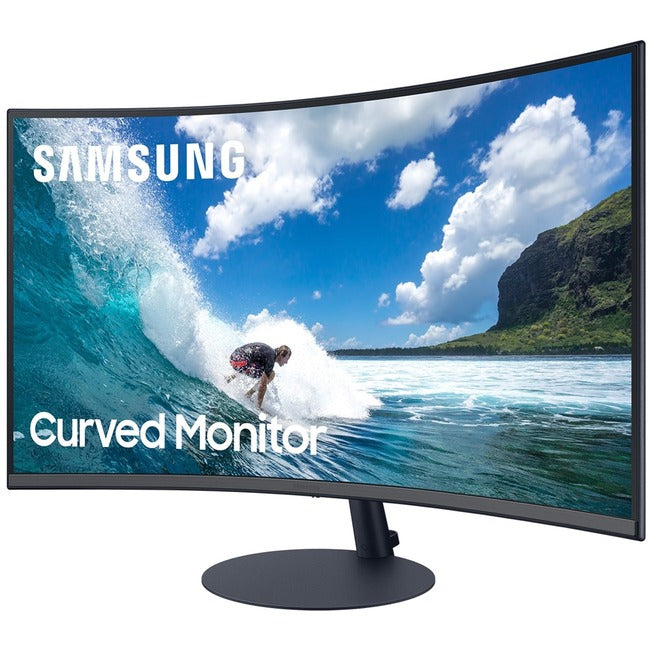 Samsung C27T550FDN 27 Class Full HD Curved Screen Gaming LCD Monitor - 16:9 - Dark Blue Gray" LC27T550FDNXZA