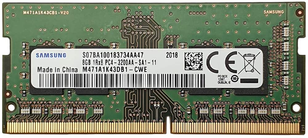 Samsung Ddr4-3200 Sodimm 8Gb/(1G X 8) X 8 Notebook Memory