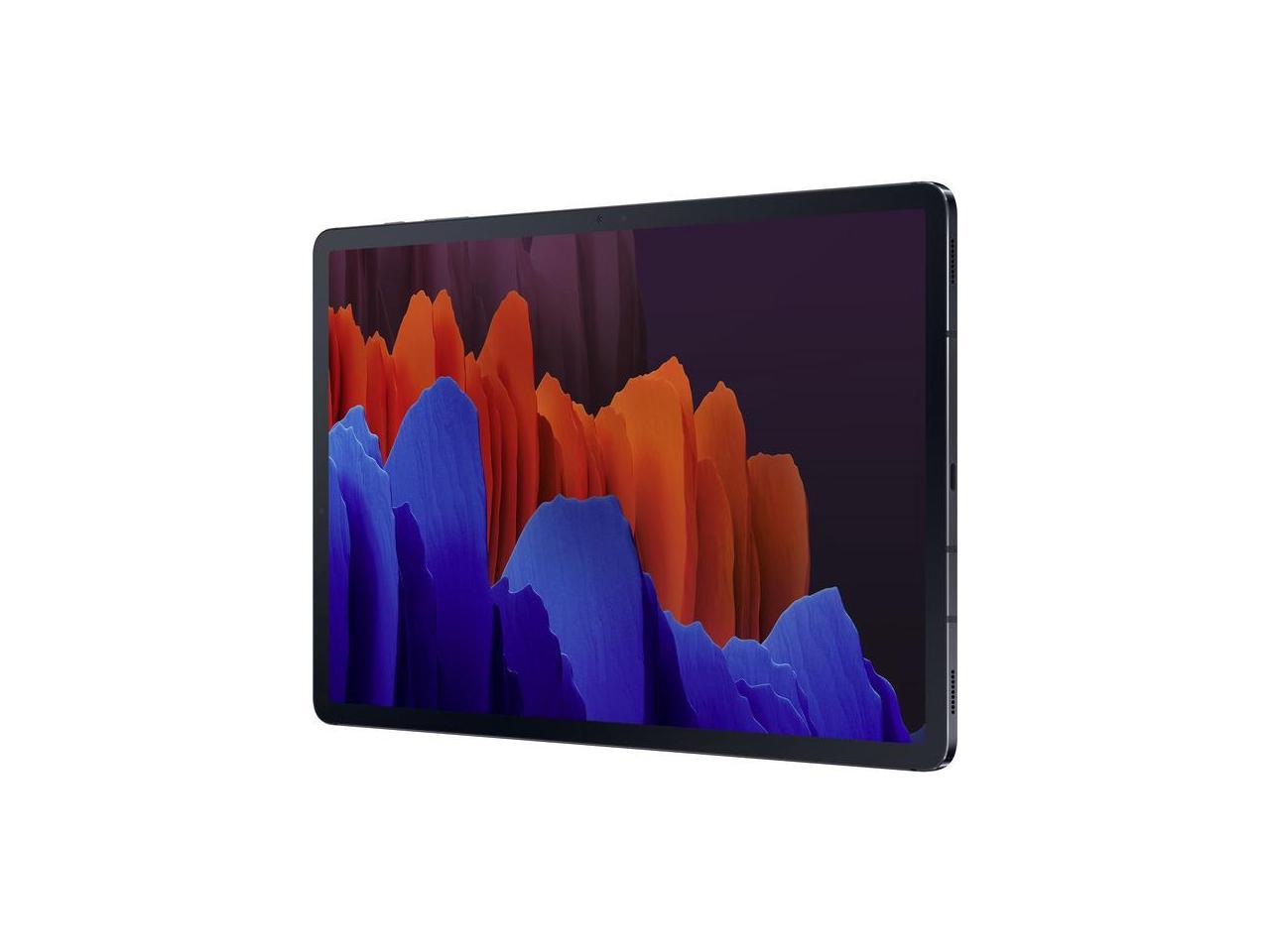 Samsung Galaxy Tab S7+ SM-T970 Tablet - 12.4 WQXGA+ - Qualcomm Snapdragon 865 Plus - 8 GB - 256 GB Storage - Android 10 - Mystical Black" SM-T970NZKEXAR