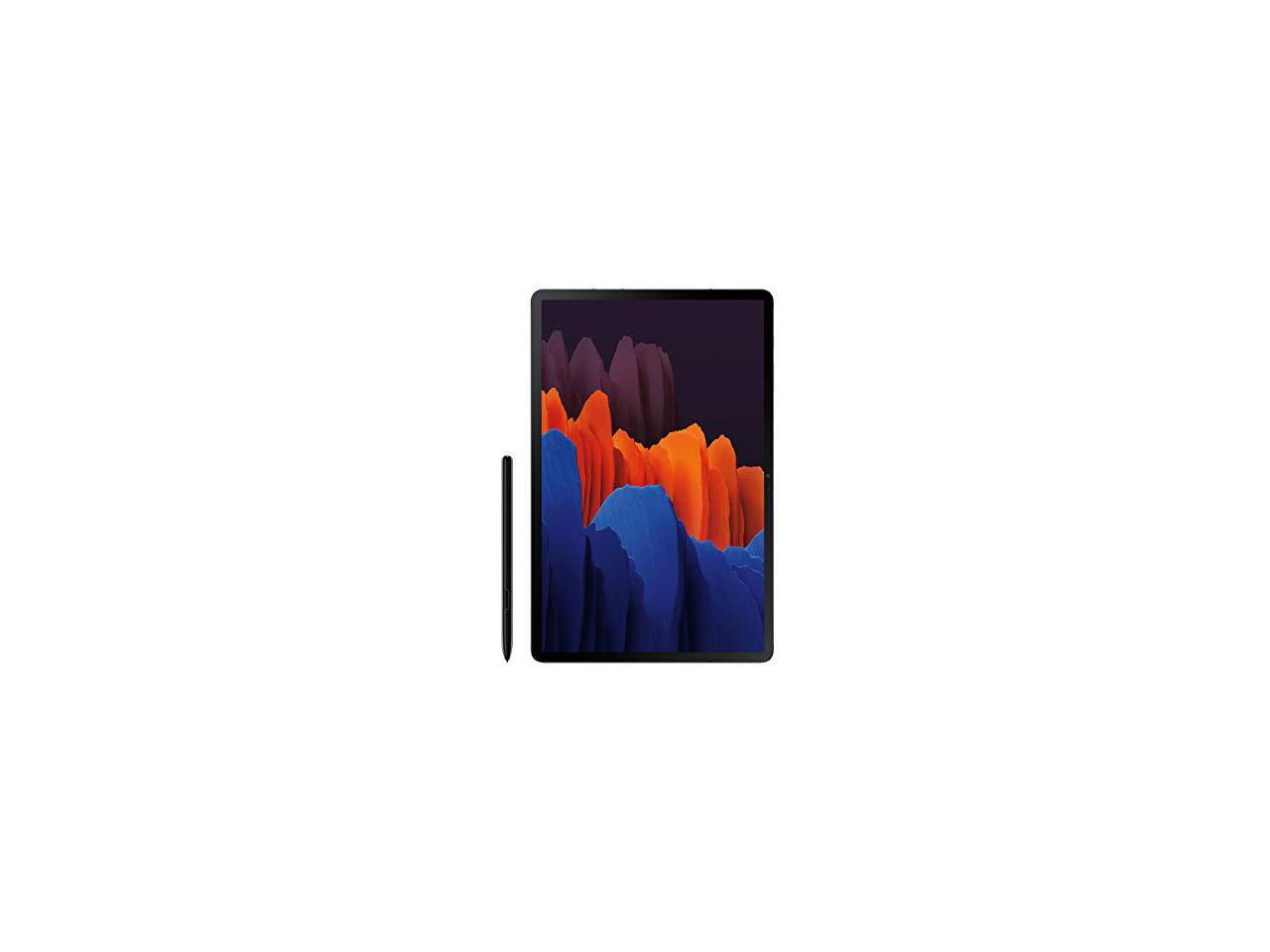 Samsung Galaxy Tab S7+ SM-T970 Tablet - 12.4 WQXGA+ - Qualcomm Snapdragon 865 Plus - 8 GB - 256 GB Storage - Android 10 - Mystical Black" SM-T970NZKEXAR