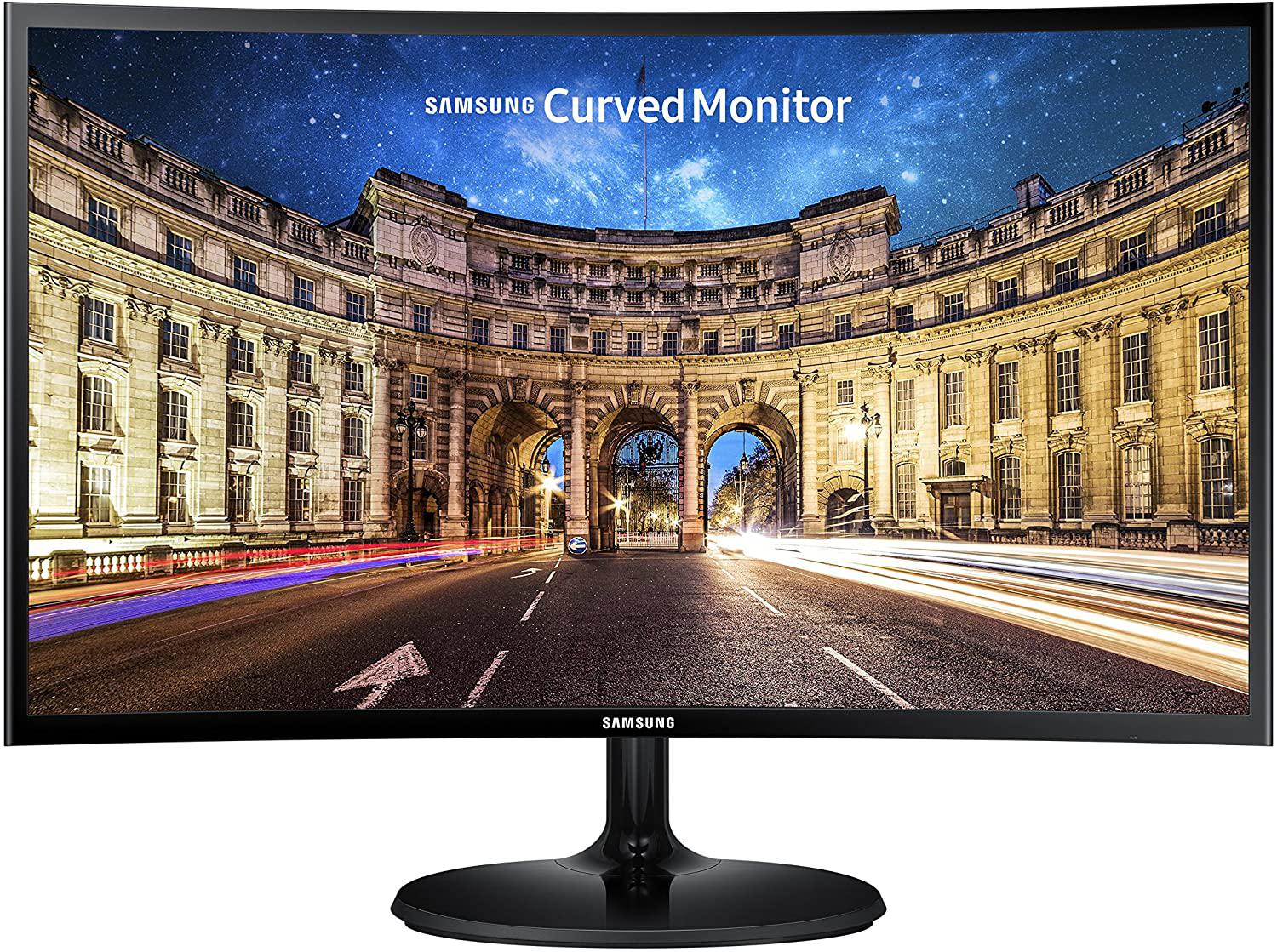 Samsung Lc24F390Fhnxza 24-Inch Curved Led Gaming Monitor (Super Slim Design), 60Hz Refresh Rate W/Amd