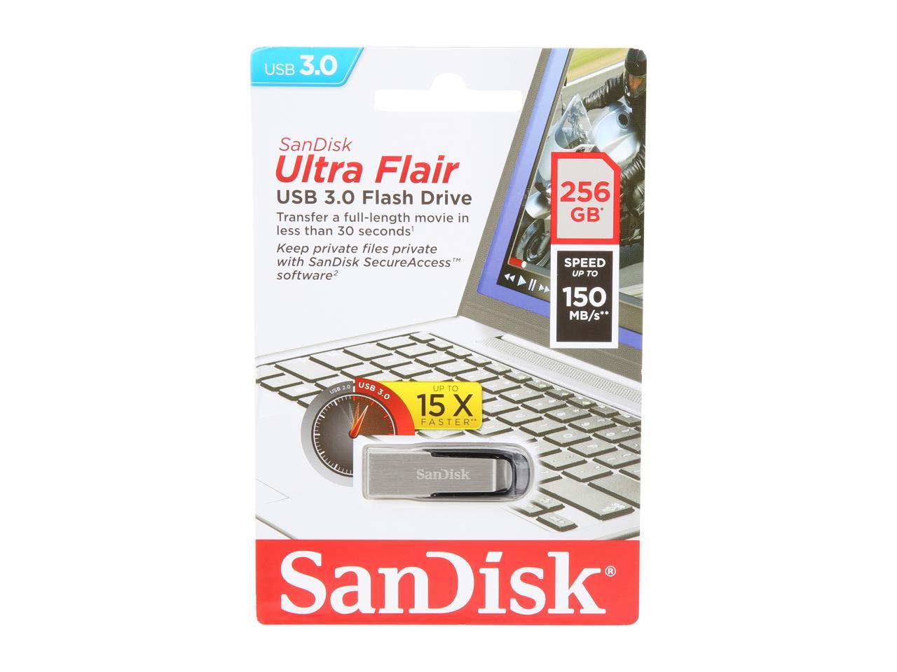 Sandisk 64Gb Ultra Flair Cz73 Usb 3.0 Flash Drive, Speed Up To 150Mb/S (Sdcz73-064G-G46 )