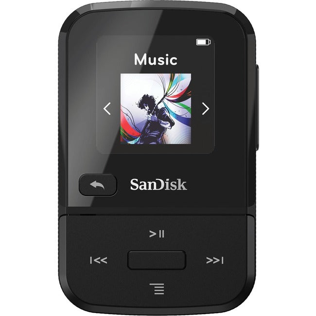Sandisk Clip Sport Go 32 Gb Flash Mp3 Player - Black