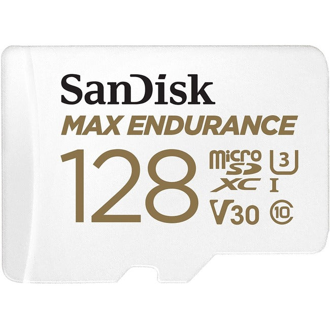 SanDisk MAX ENDURANCE 128 GB Class 10/UHS-I (U3) microSDHC - 1 Pack SDSQQVR-128G-AN6IA