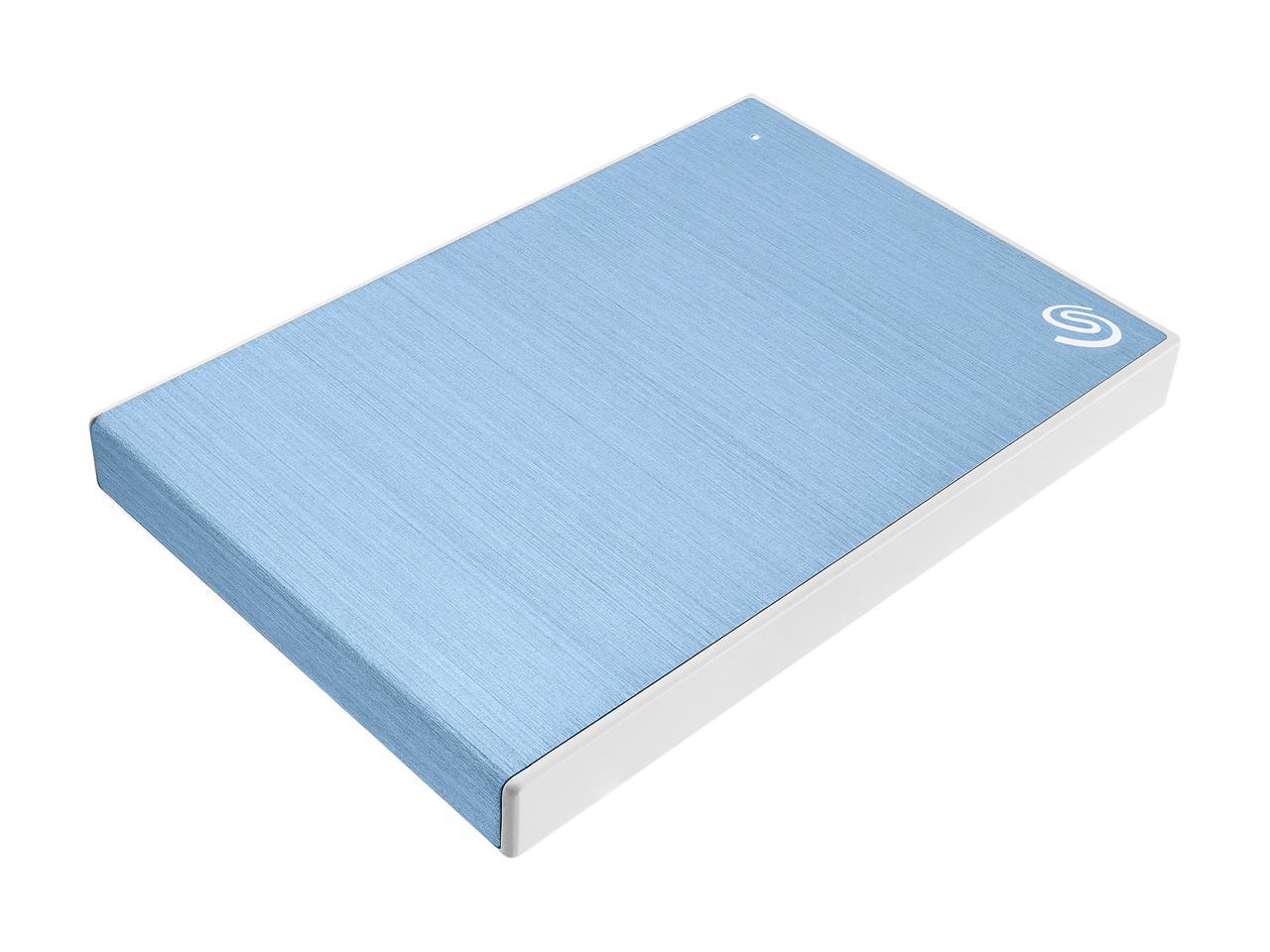 Seagate Backup Plus 4Tb Portable Hard Drive - 2.5" External - Light Blue (Sthp4000402)