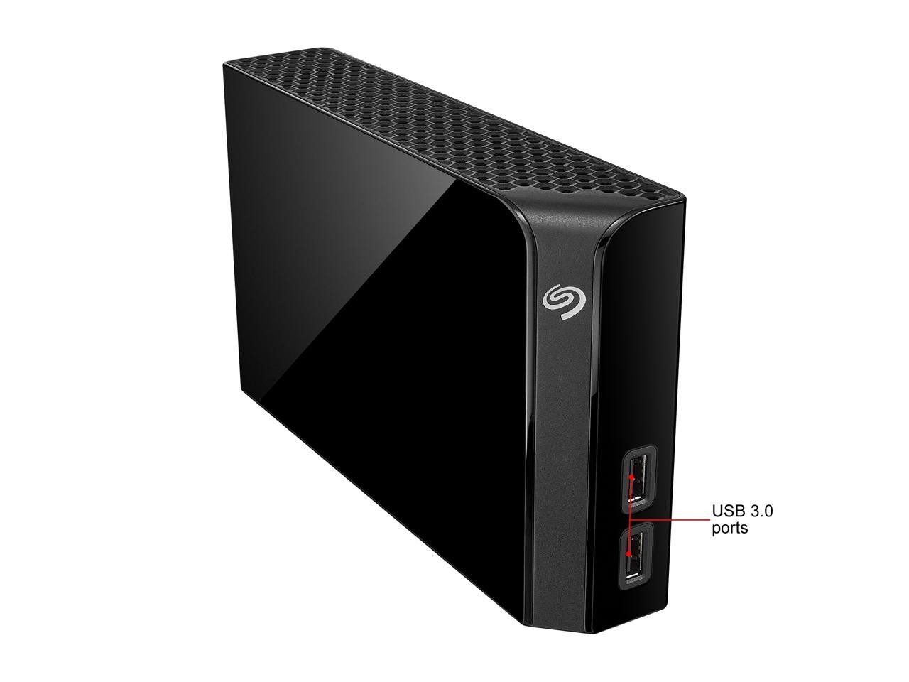 Seagate Backup Plus Hub 4Tb Usb 3.0 Desktop External Hard Drive Stel4000100 Black