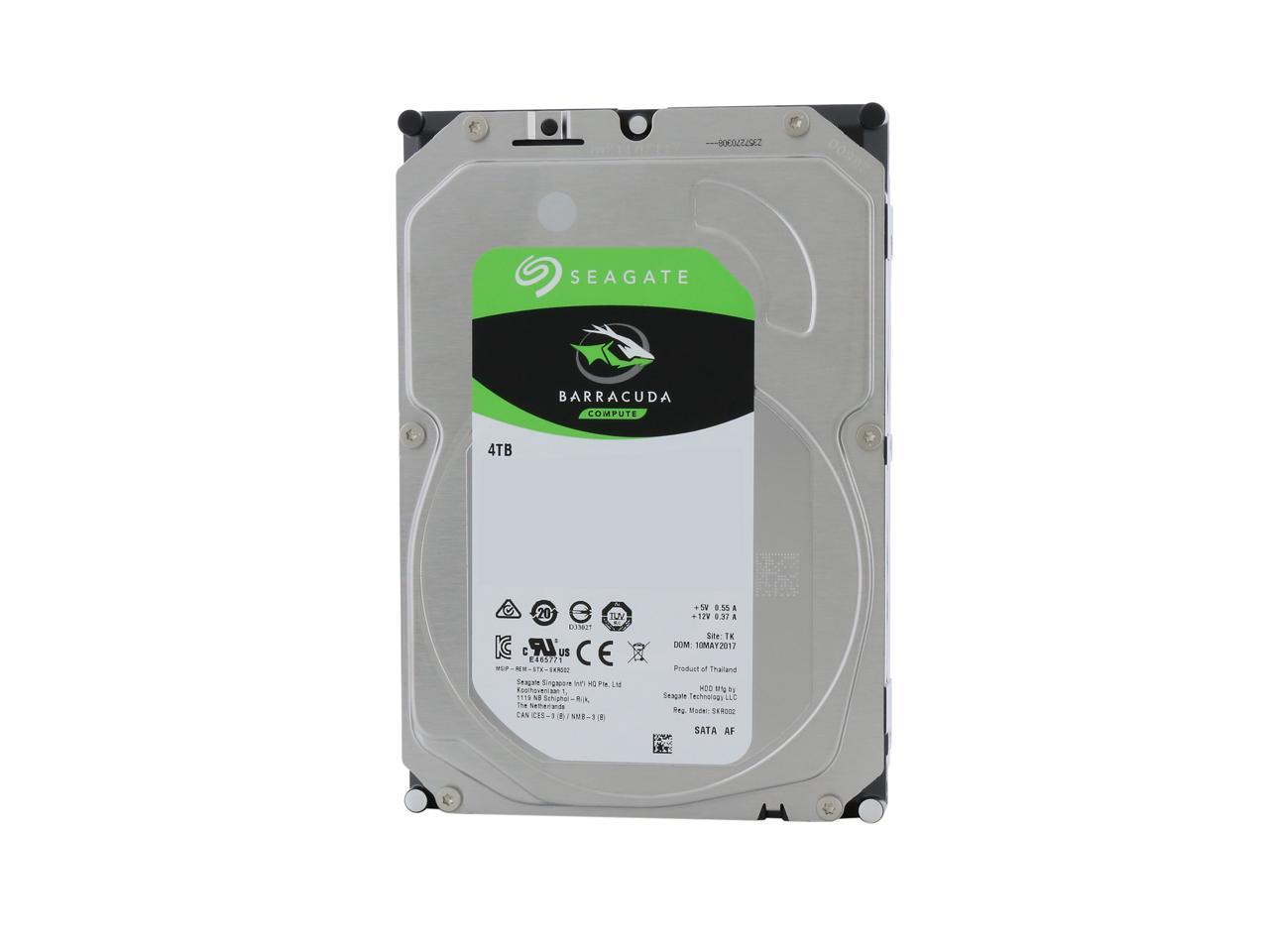 Seagate BarraCuda ST4000DM004 4 TB Hard Drive - 3.5 Internal - SATA (SATA/600)"