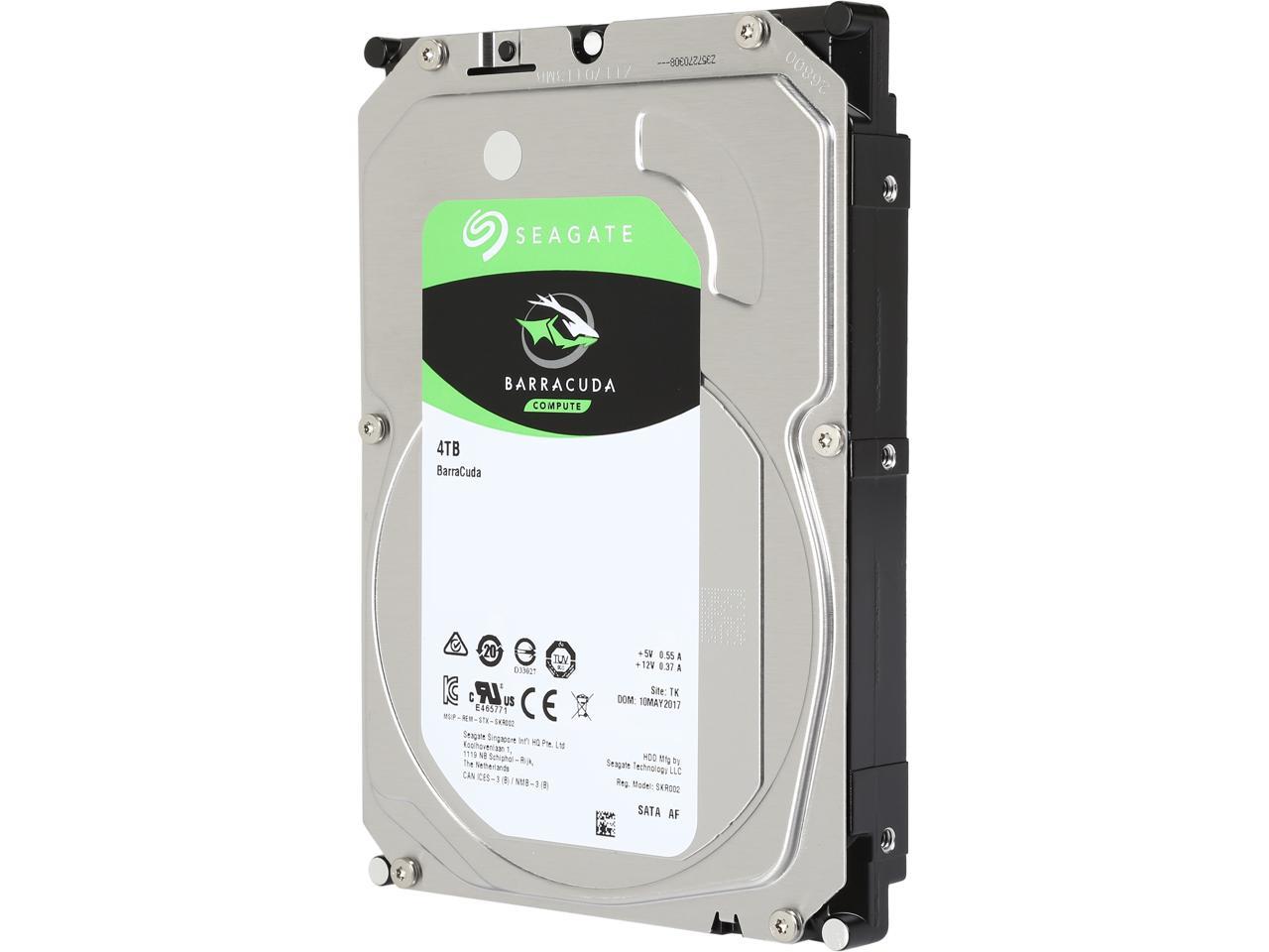 Seagate BarraCuda ST4000DM004 4 TB Hard Drive - 3.5 Internal - SATA (SATA/600)"