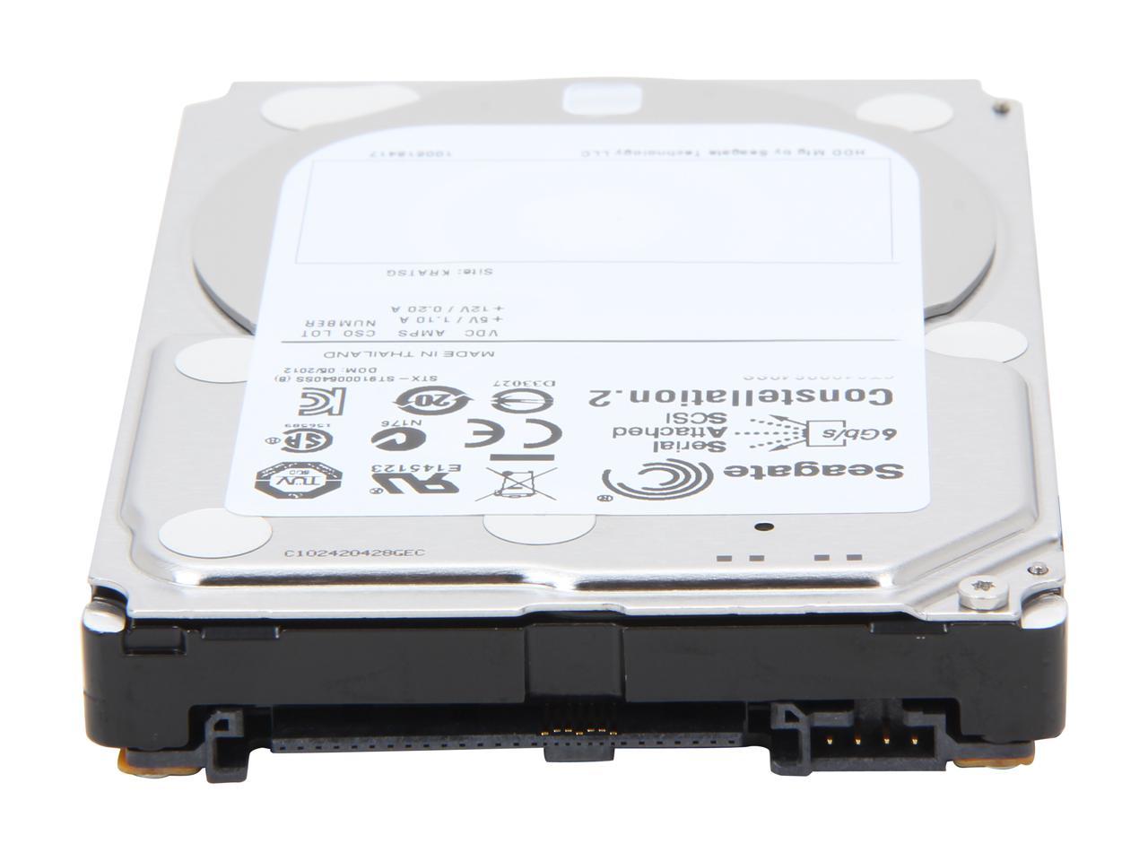 Seagate Constellation.2 St91000640Ss 1Tb 7200 Rpm 64Mb Cache Sas 6Gb/S 2.5" Internal Enterprise Hard Drive Bare Drive