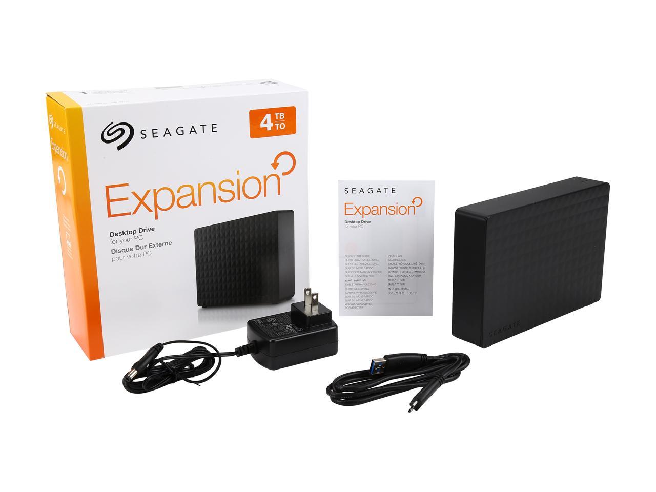 Seagate Expansion 4Tb Usb 3.0 3.5" Desktop External Hard Drive Steb4000100 Black