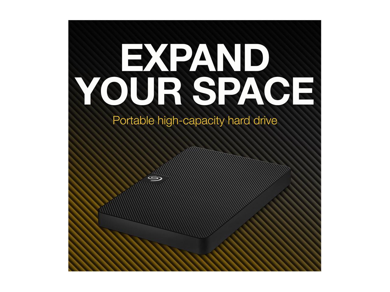 Seagate Expansion Portable 1Tb External Hard Drive Hdd - 2.5 Inch Usb 3.0, For Mac And Pc With Rescue Services (Stkm1000400)