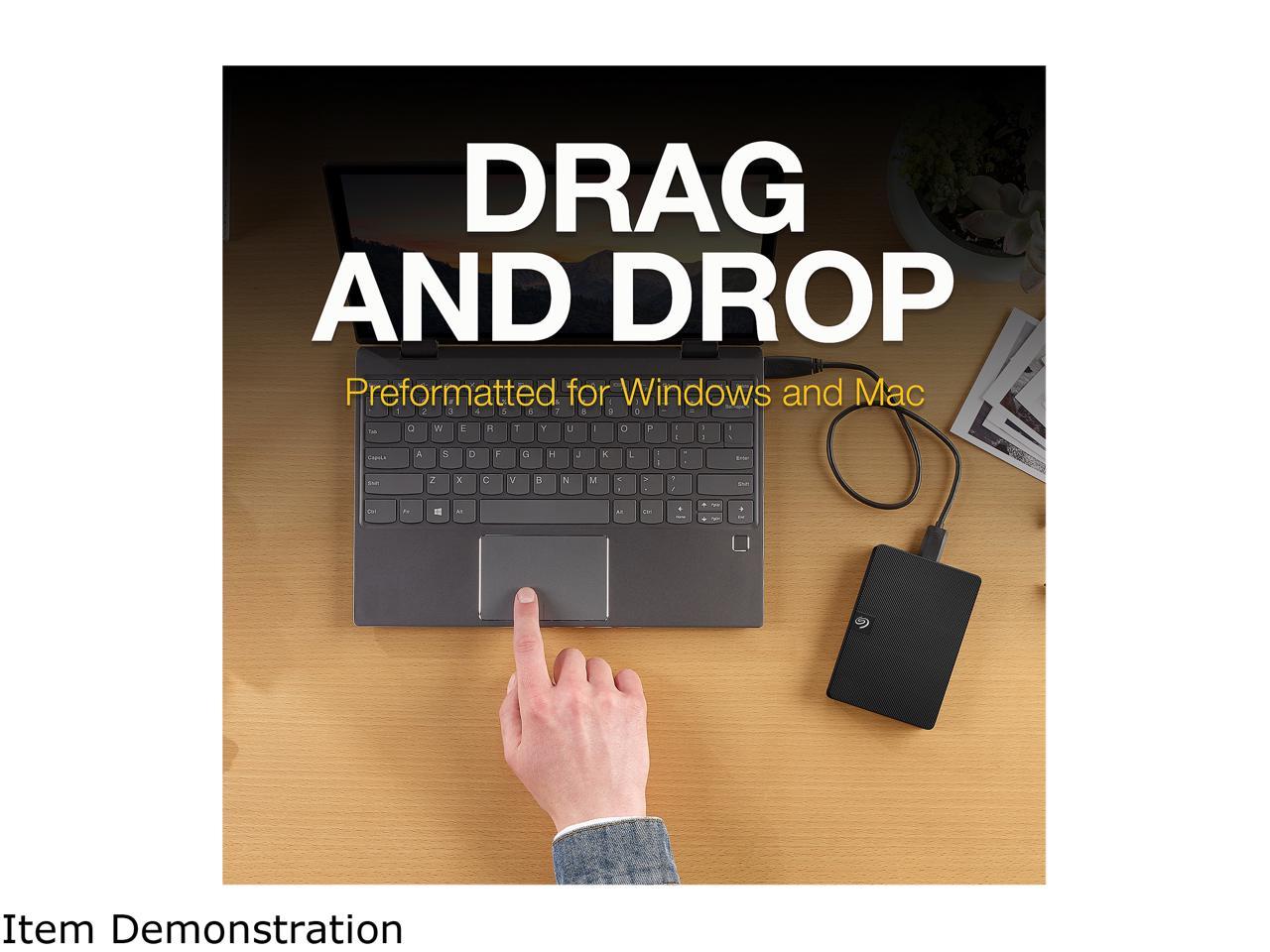 Seagate Expansion Portable 1Tb External Hard Drive Hdd - 2.5 Inch Usb 3.0, For Mac And Pc With Rescue Services (Stkm1000400)