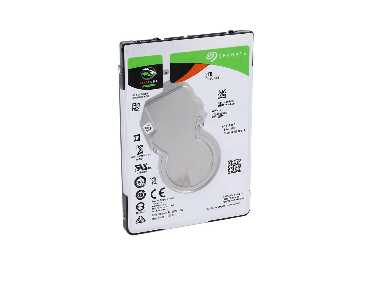 Seagate Firecuda Gaming Sshd 2Tb Sata 6.0Gb/S 2.5" Notebooks / Laptops Internal Hard Drive St2000Lx001
