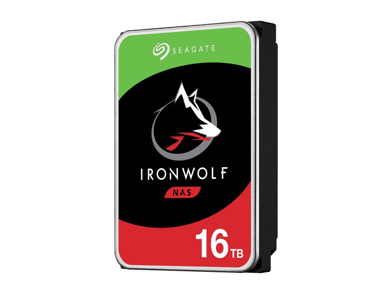 Seagate-IMSourcing IronWolf ST16000VN001 16 TB Hard Drive - 3.5 Internal - SATA (SATA/600) - Conventional Magnetic Recording (CMR) Method"