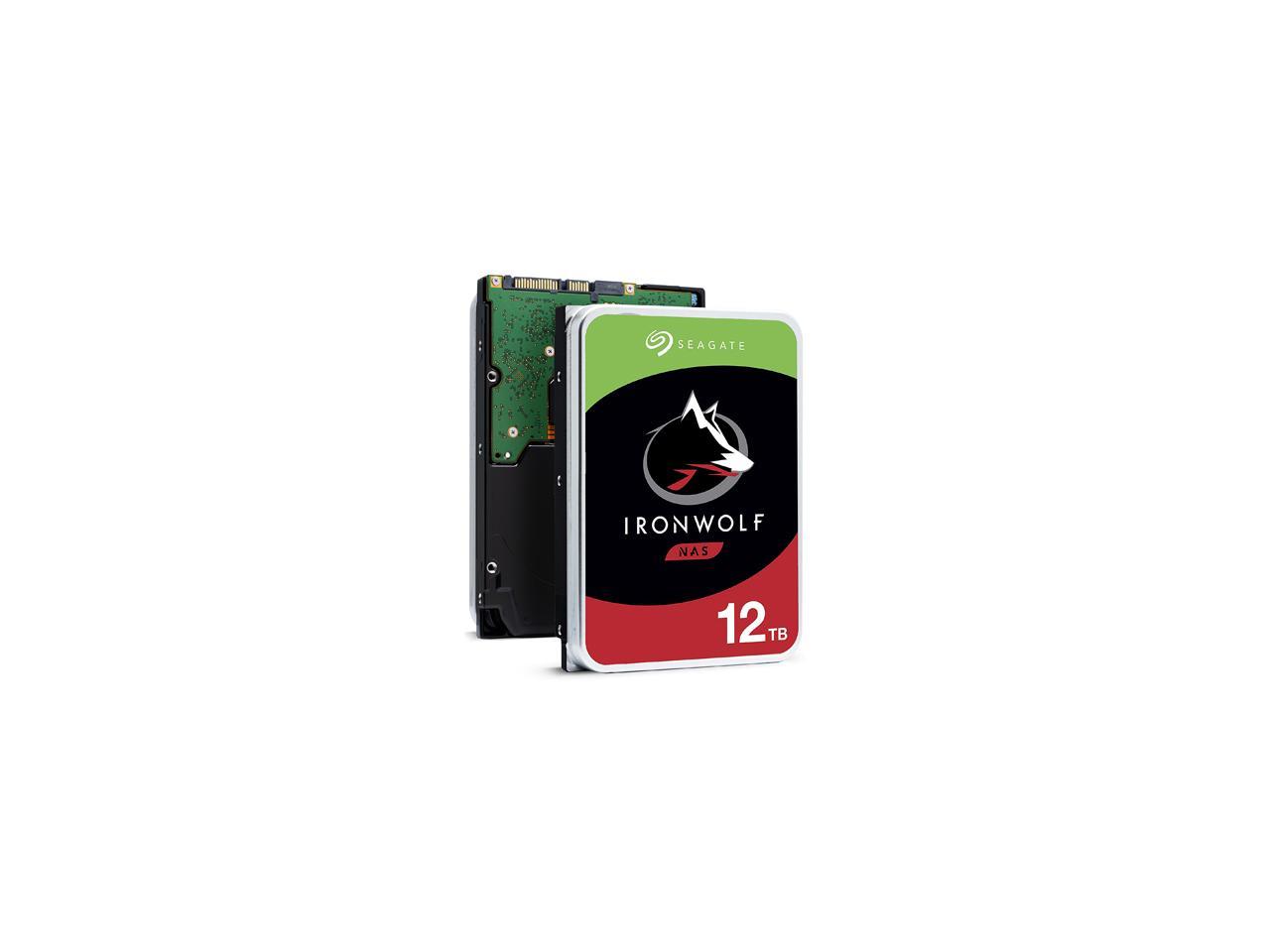 Seagate Ironwolf 12Tb Nas Hard Drive 7200 Rpm 256Mb Cache Sata 6.0Gb/S Cmr 3.5" Internal Hdd For Raid Network Attached Storage St12000Vn0008 - Oem