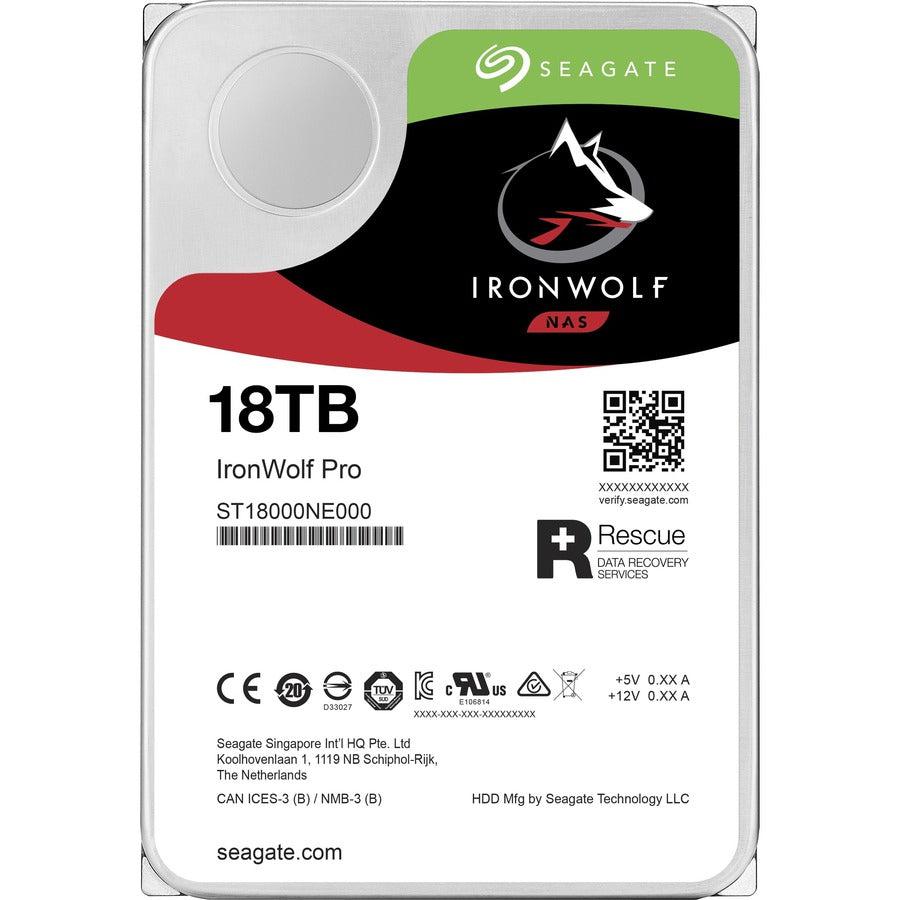 Seagate Ironwolf Pro 18Tb Nas Hard Drive 7200 Rpm 256Mb Cache Cmr Sata 6.0Gb/S 3.5" Internal Hdd St18000Ne000