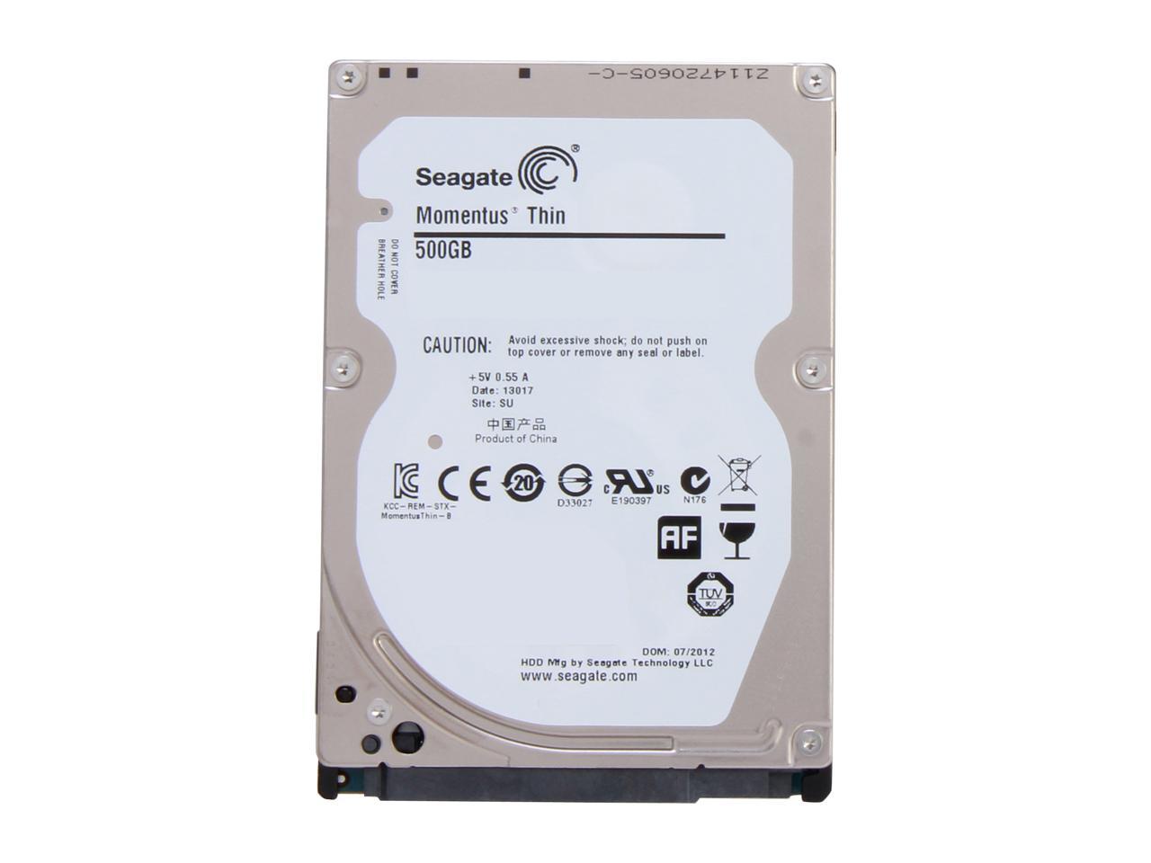 Seagate Laptop Thin St500Lt012 500Gb 5400 Rpm 16Mb Cache Sata 6.0Gb/S 2.5" Internal Notebook Hard Drive Bare Drive