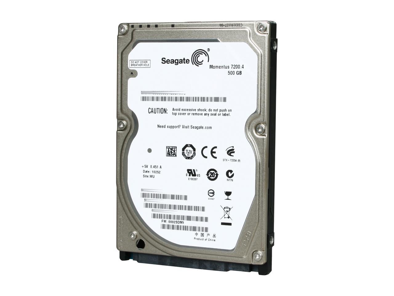 Seagate Momentus 7200.4 St9500420As 500Gb 7200 Rpm 16Mb Cache Sata 3.0Gb/S 2.5" Internal Notebook Hard Drive Bare Drive