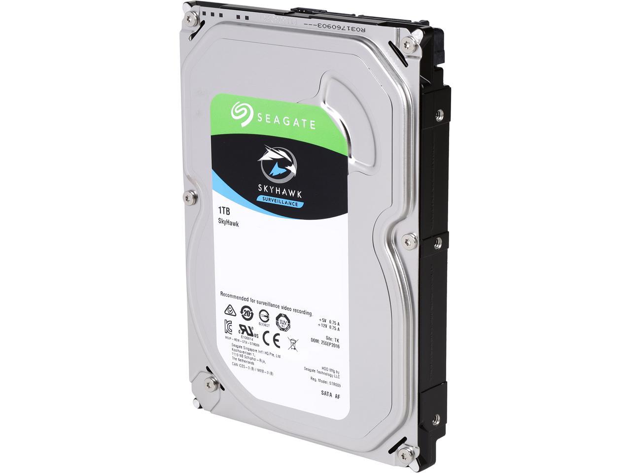 Seagate Skyhawk 1Tb Surveillance Hard Drive 64Mb Cache Sata 6.0Gb/S 3.5" Internal Hard Drive St1000Vx005