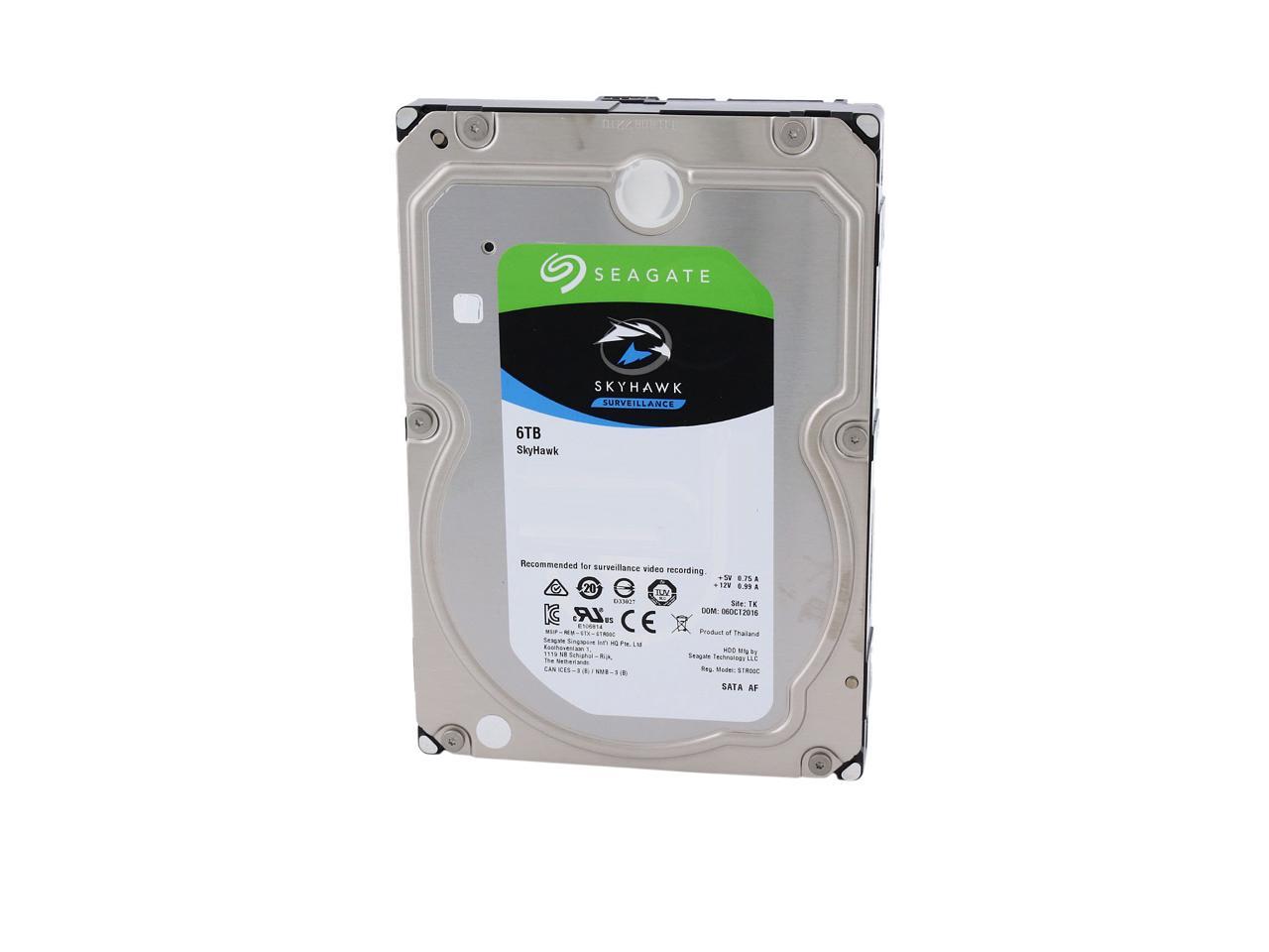Seagate Skyhawk 6Tb Surveillance Hard Drive 256Mb Cache Sata 6.0Gb/S 3.5" Internal Hard Drive St6000Vx0023