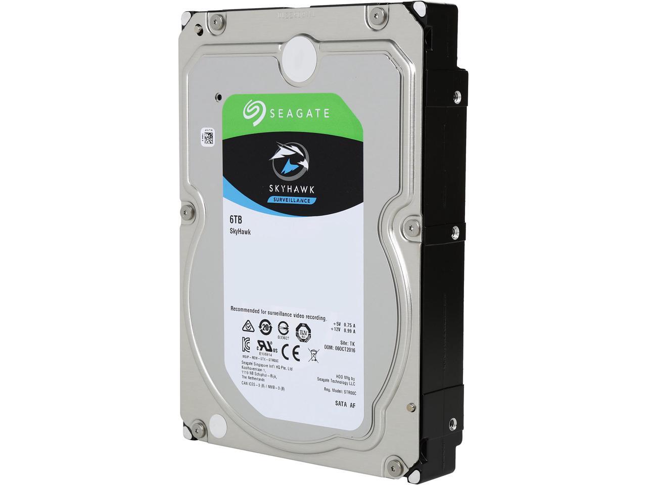 Seagate Skyhawk 6Tb Surveillance Hard Drive 256Mb Cache Sata 6.0Gb/S 3.5" Internal Hard Drive St6000Vx0023