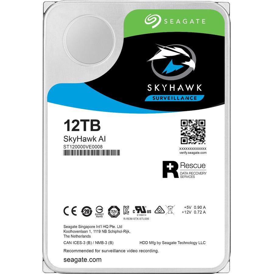 Seagate Skyhawk Ai St12000Ve001 3.5 Inch Sata 6Gb/S 12Tb 7200Rpm 256Mb Surveillance Optimised Enterprise Hard Drive