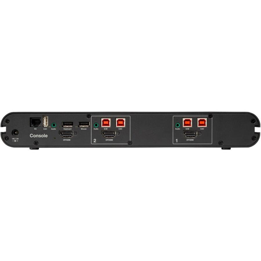 Secure KVM Switch 2-Port CAC Support - Enterprise Security Solution | Belkin F1DN102KVM-UN-4