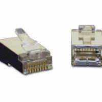Shielded Cat5E Network Connectors - RJ45 Modular Plugs with Load Bar (10-Pack) | C2G 27576