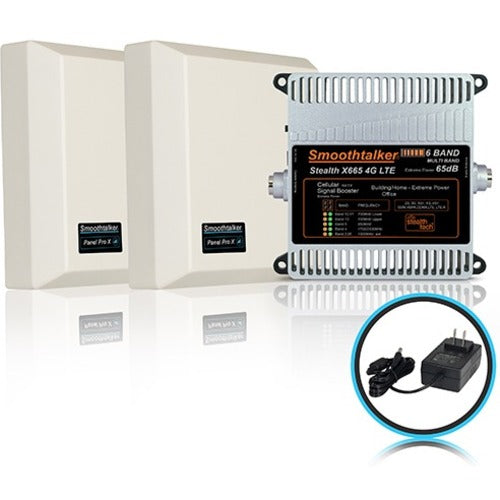 Smoothtalker Stealth X6 60dB 4G LTE Extreme Power 6 Band Cellular Signal Booster Kit BBUX660GP