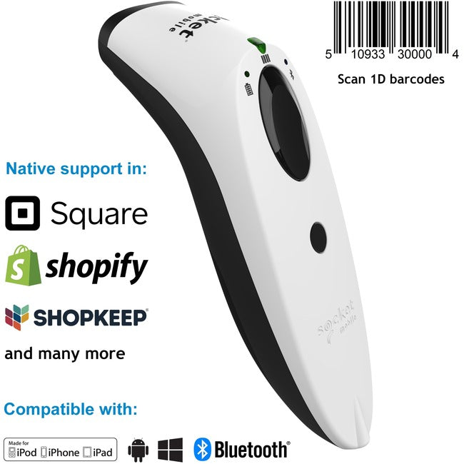 SocketScan® S730, 1D Laser Barcode Scanner, White CX3406-1864