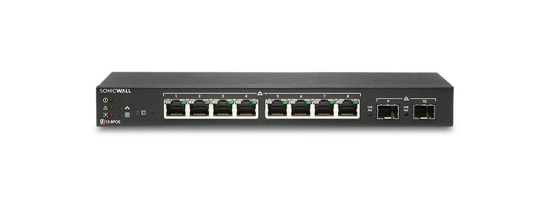 SonicWall SWS12-8 8-Port Gigabit Switch SFP Slots - Managed Ethernet Switch | TecISoft 02-SSC-2462
