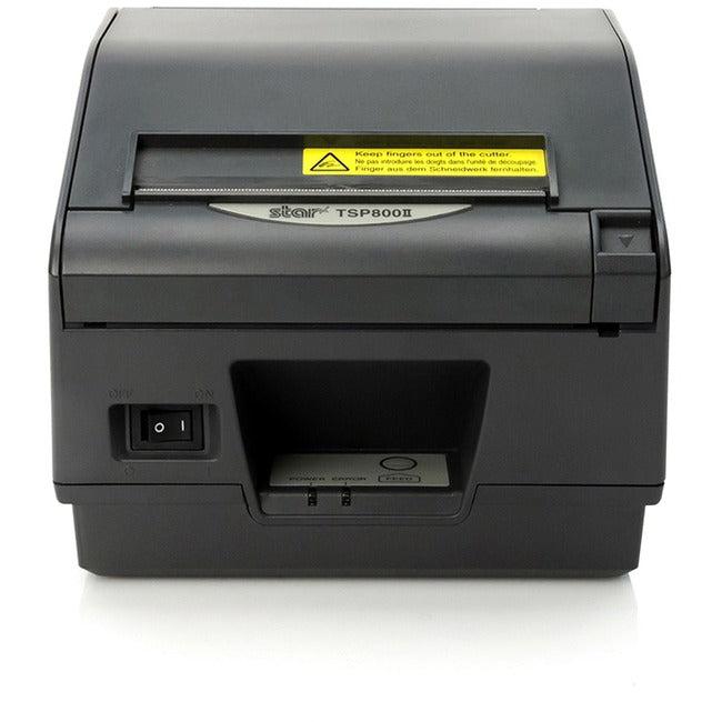 Star Micronics TSP800II Thermal Receipt and Label Printer, Serial - Cutter, External Power Supply Needed, Gray 39443810