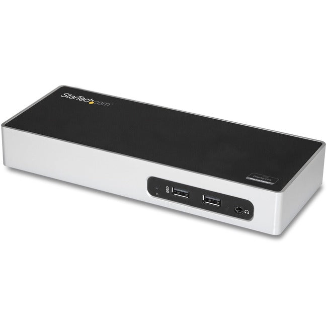 Star Tech.Com Usb 3.0 Docking Station - Dual Monitor Laptop Dock With Hdmi & Dvi/Vga - 6X Usb Type-A Hub, Gbe - Universal Windows & Mac