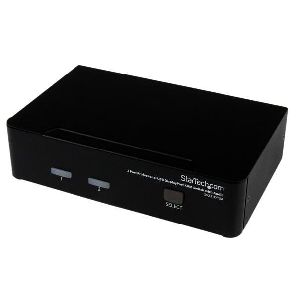 StarTech SV231DPUA 2-Port Professional USB DisplayPort KVM Switch with Audio