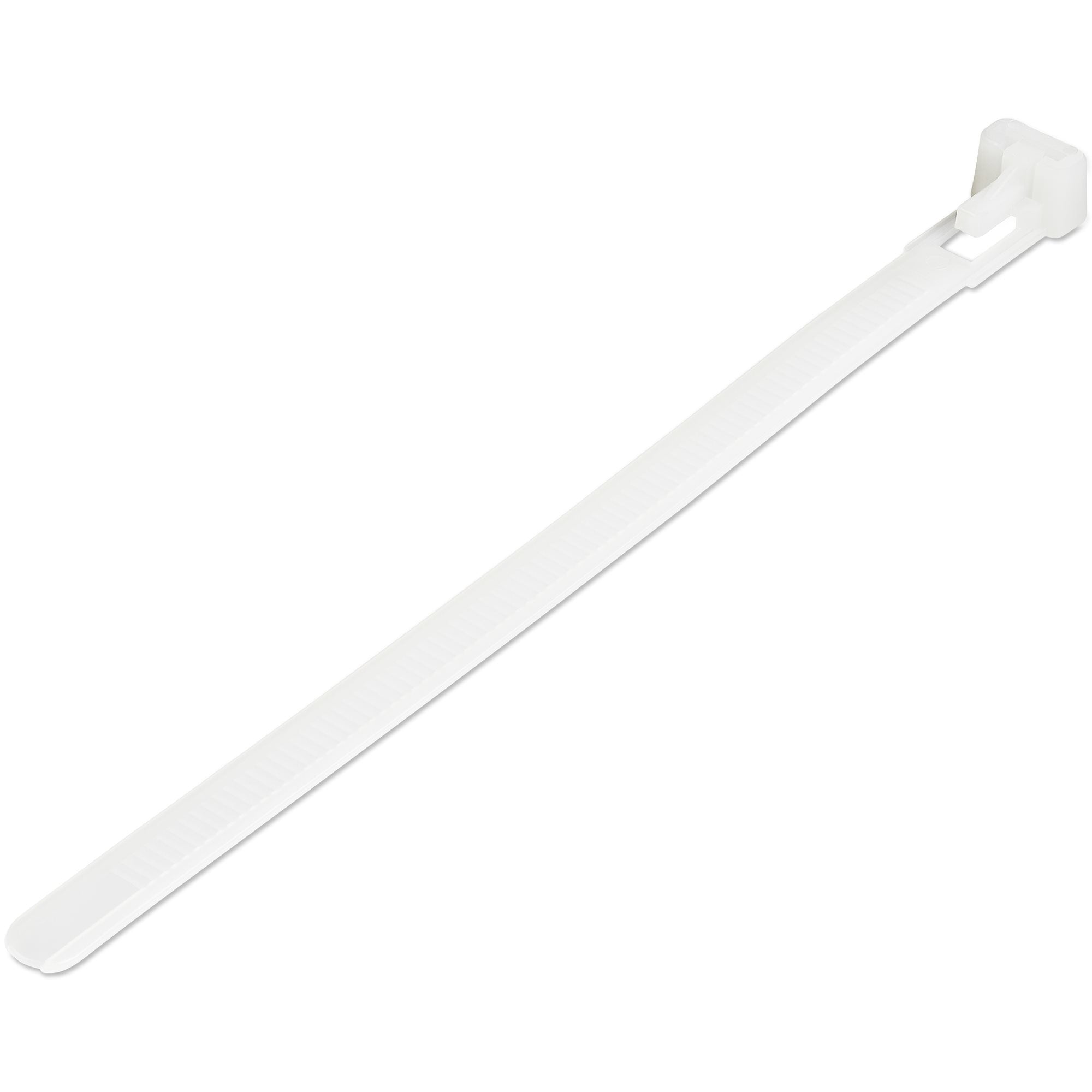 Startech.Com 100 Pack 6" Reusable Cable Ties - White Medium Releasable Nylon/Plastic Zip Tie -