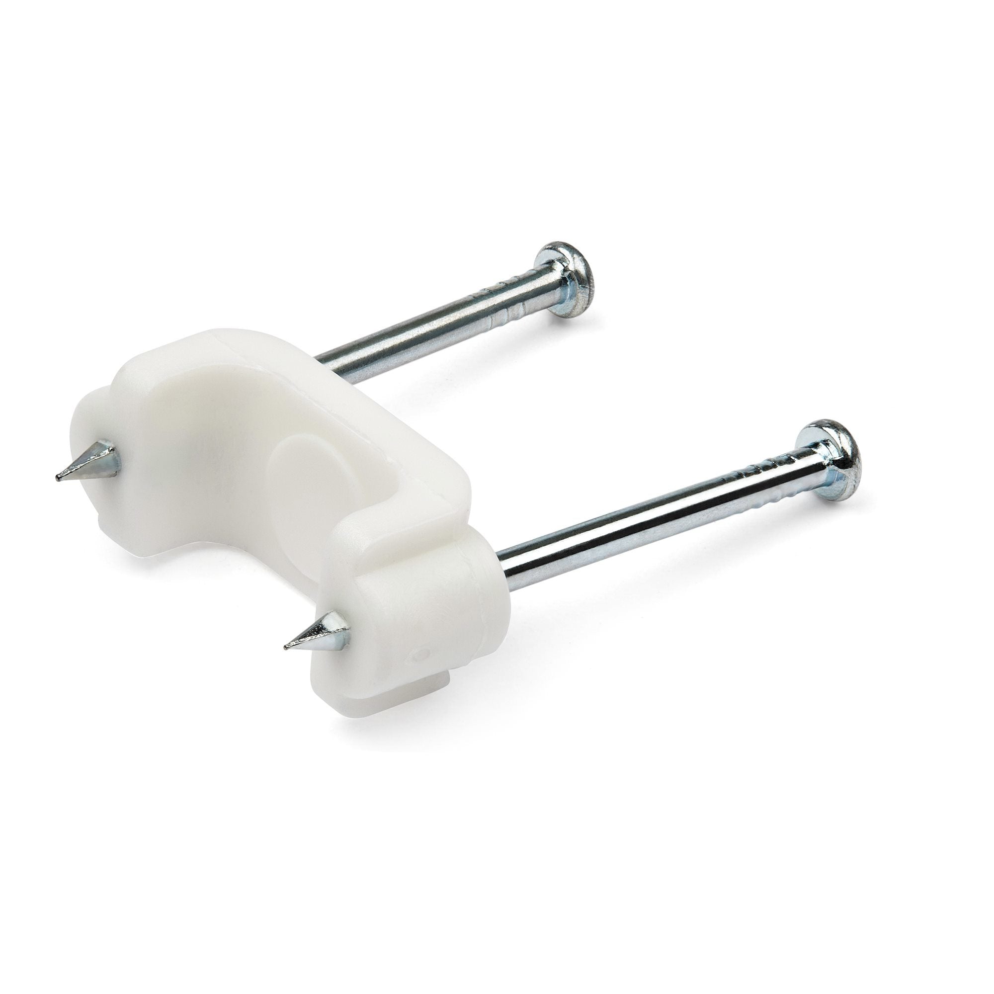 Startech.Com 100 Pack Cable Clips With Nails - Two Steel Nails - Reusable Nail-In Clamps -