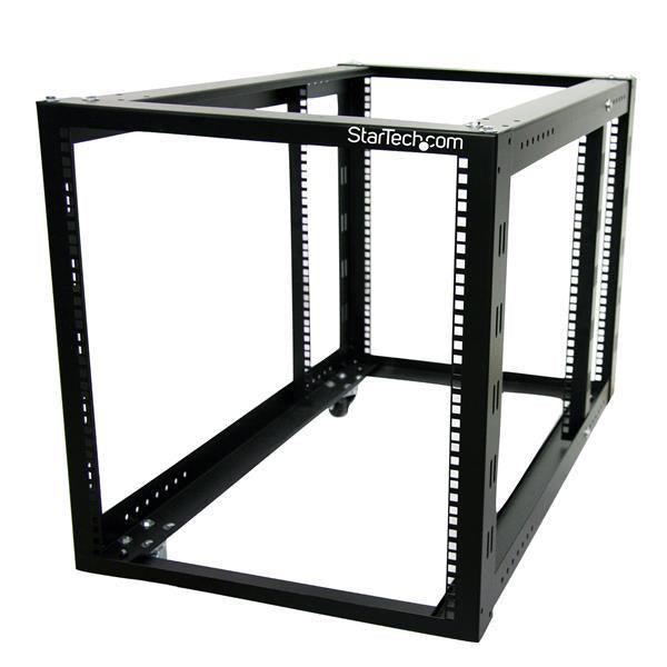 Startech.Com 12U 4 Post Server Equipment Open Frame Rack Cabinet W/ Adjustable Posts & Casters
