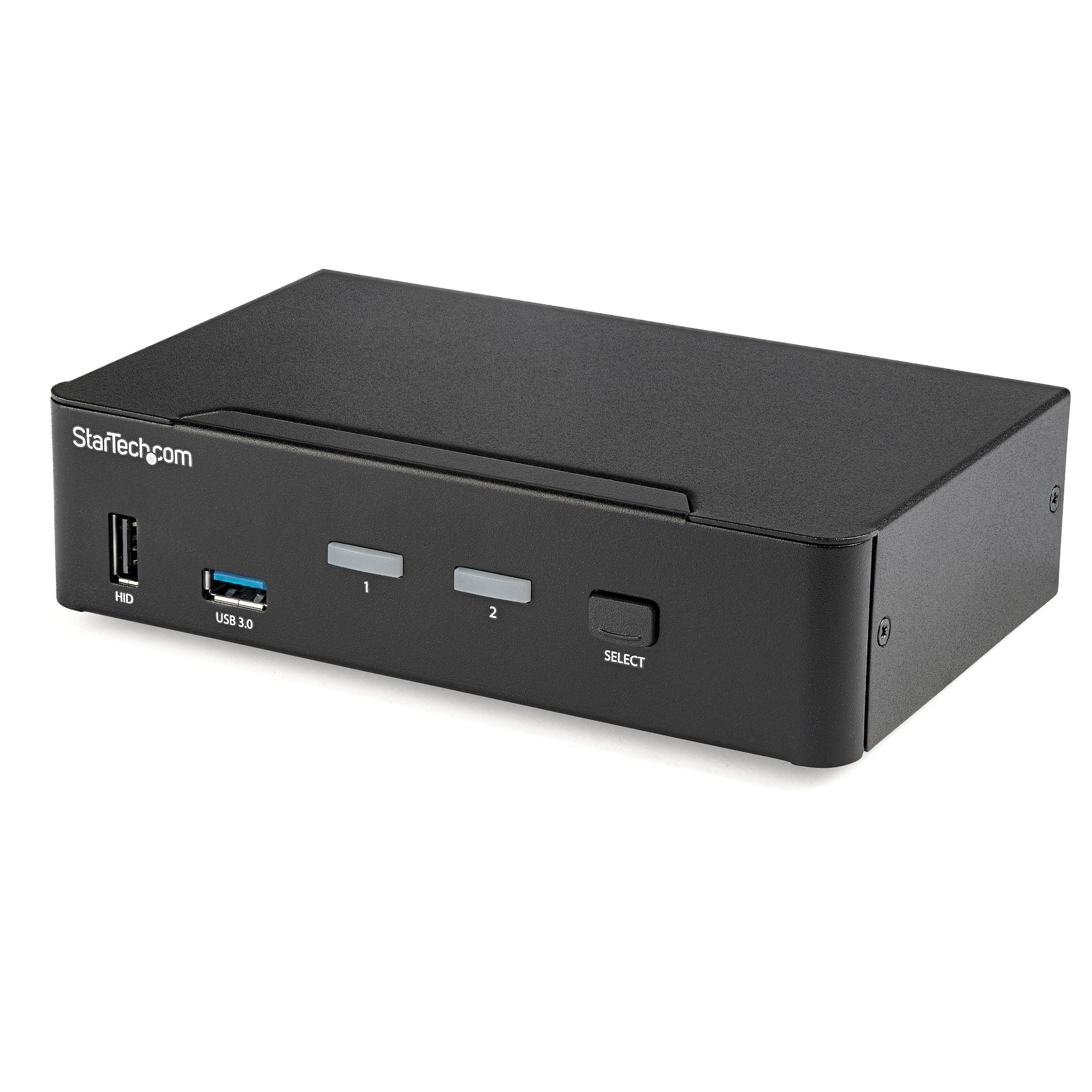 Startech.Com 2 Port Displayport Kvm Switch - 4K 60Hz - Single Display - Dual Port Uhd Dp 1.2 Usb Kvm Switch With Integrated Usb 3.0 Hub & Audio - Dell Hp Apple Lenovo - Taa Compliant
