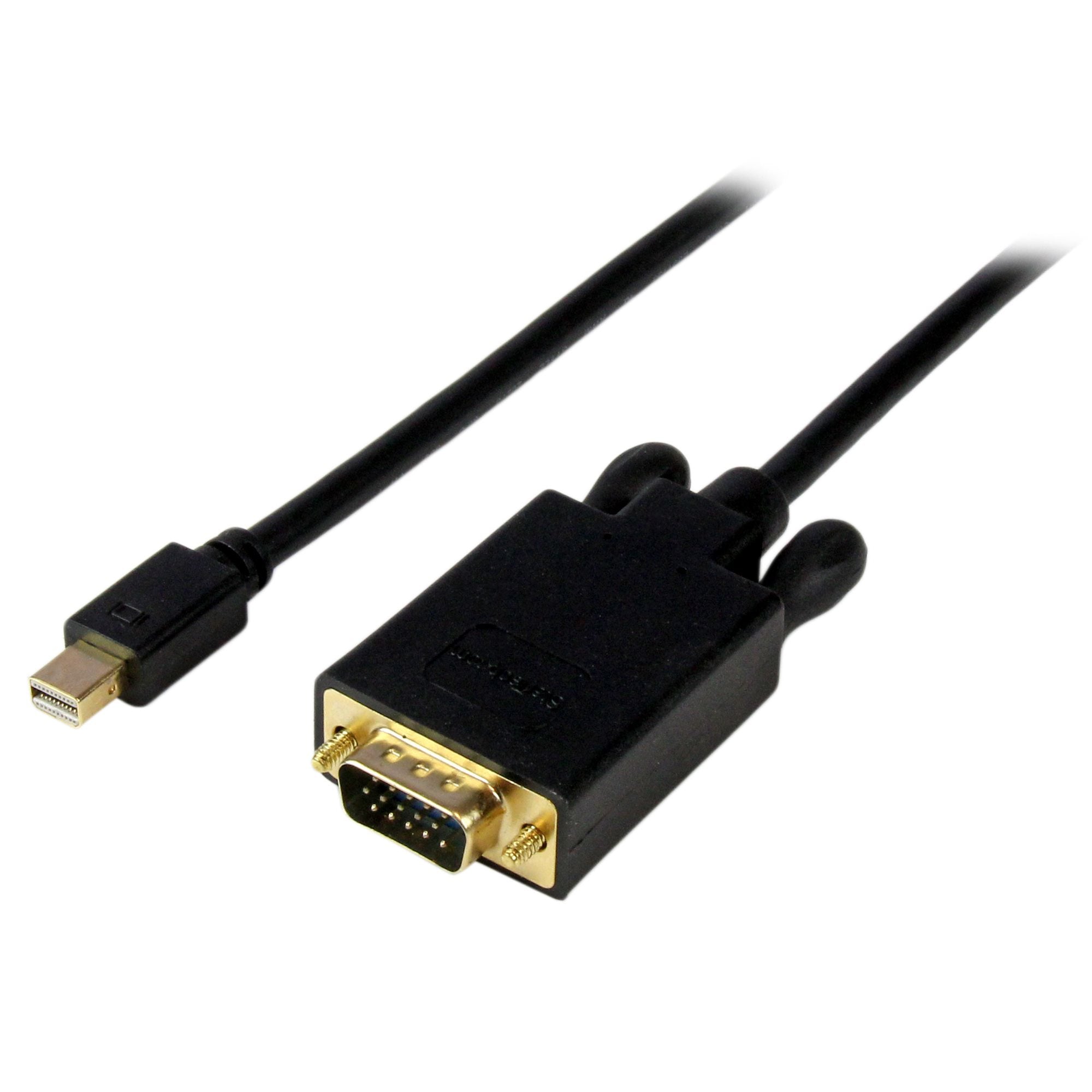 Startech.Com 3 Ft Mini Displayport To Vga Adapter Converter Cable Mdp To Vga 1920X1200 - Black