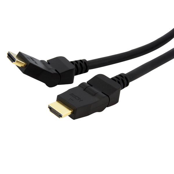 Startech.Com 6Ft Swivel Hdmi Cable, 4K High Speed Rotating Hdmi Cord, 4K 30Hz Uhd Hdmi, 10.2 Gbps,