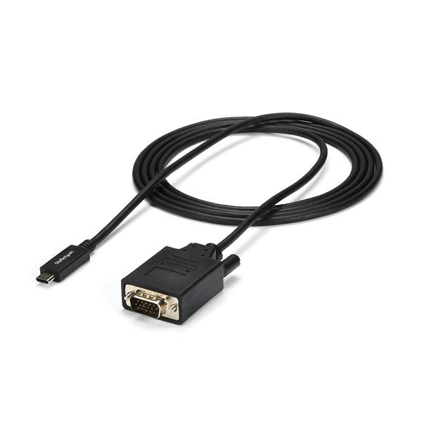 Startech.Com 6Ft/2M Usb C To Vga Cable - 1920X1200/1080P Usb Type C To Vga Video Active Adapter