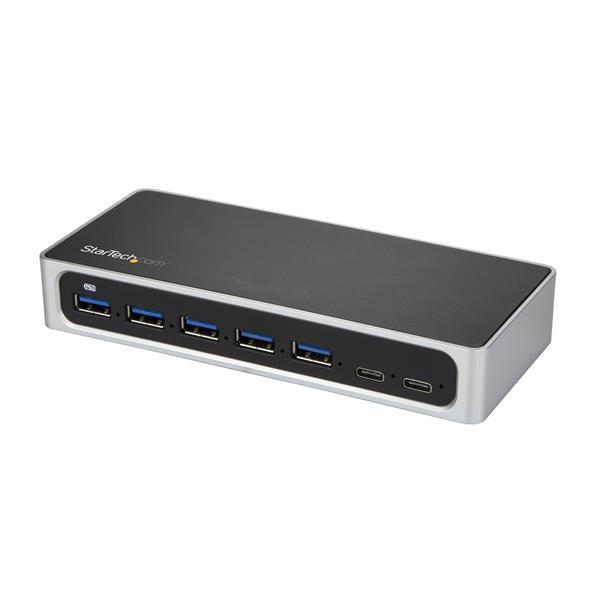 Startech.Com 7 Port Usb C Hub With Fast Charge Port - Usb-C To 5X Usb-A 2X Usb-C (Usb 3.0 Superspeed