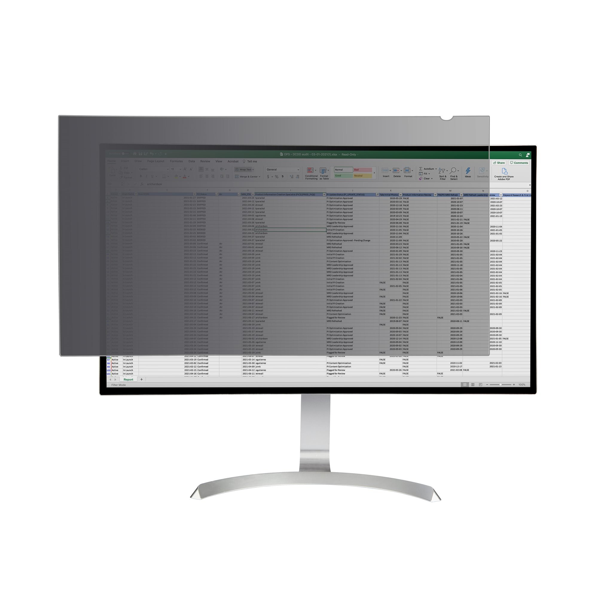 Startech.Com Monitor Privacy Screen For 32 Inch Pc Display - Computer Screen Security Filter -