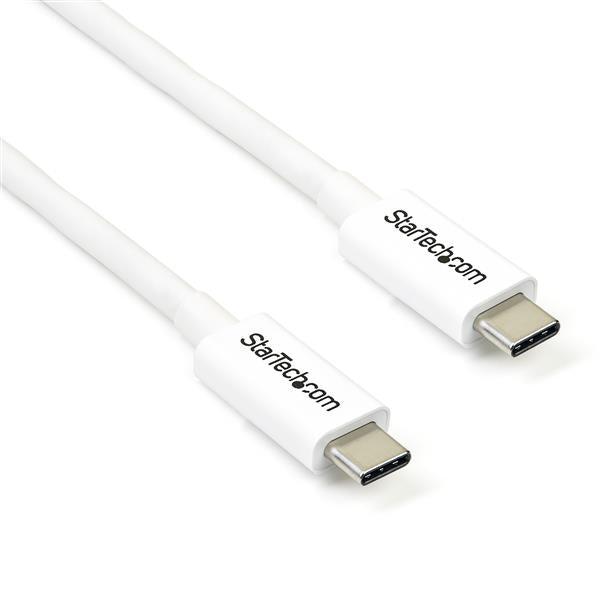Startech.Com Thunderbolt 3 Cable - 20Gbps - 2M - White - Thunderbolt, Usb, And Displayport Compatible