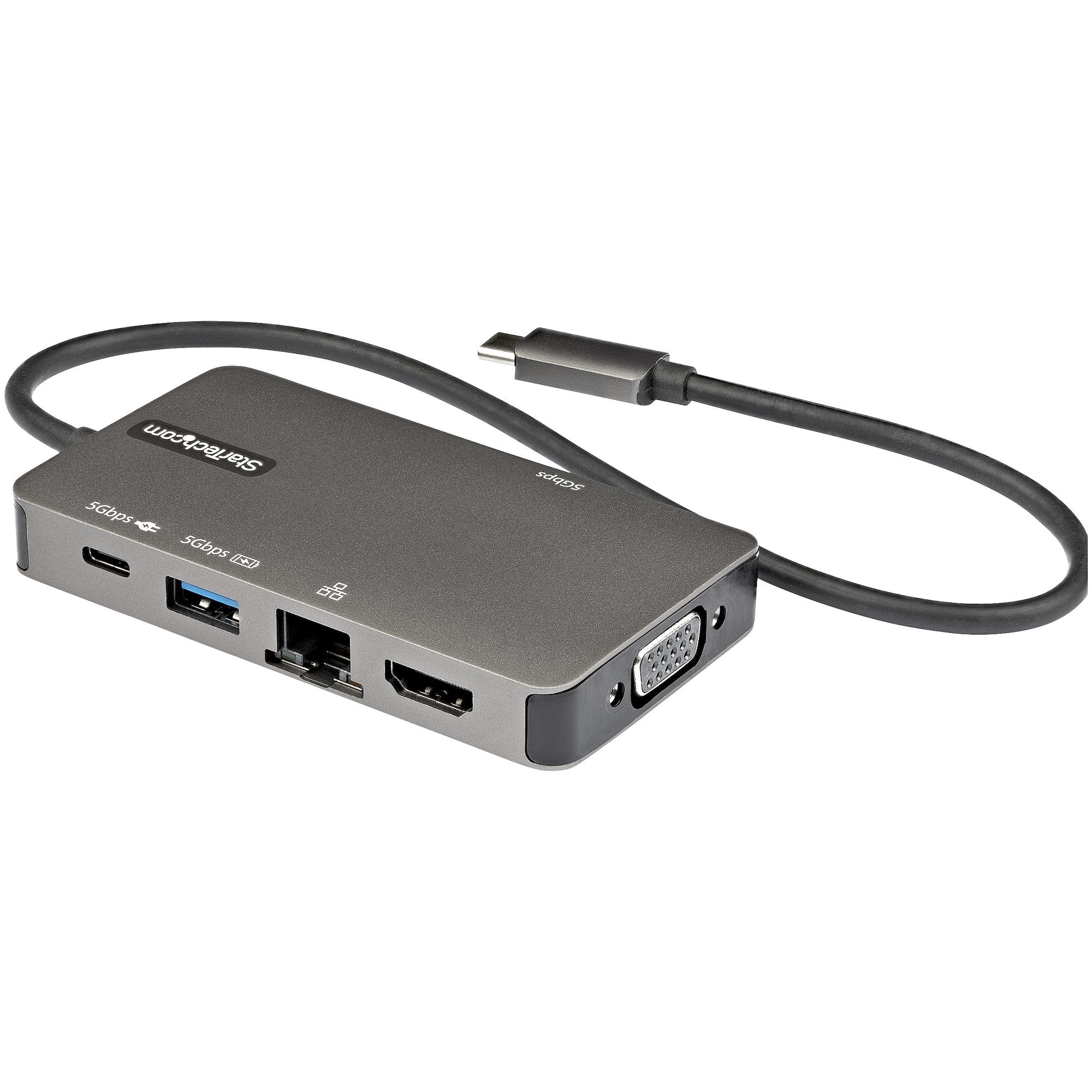 Startech.Com Usb-C Multiport Adapter - Usb-C To 4K 30Hz Hdmi Or 1080P Vga - Usb Type-C Mini Dock