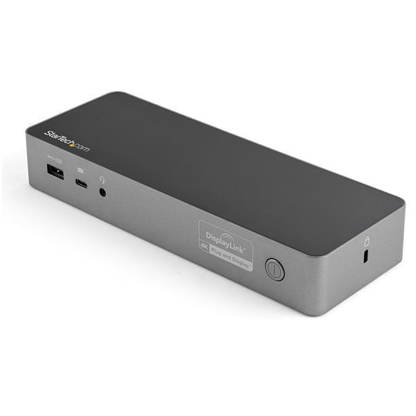 Startech.Com Usb-C & Usb-A Dock - Hybrid Universal Laptop Docking Station With 100W Power Delivery - Dual Monitor 4K 60Hz Hdmi & Displayport - 4X Usb 3.1 Gen 1 Hub, Gbe - Windows & Mac
